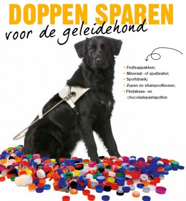 Doppen sparen voor de geleidehond